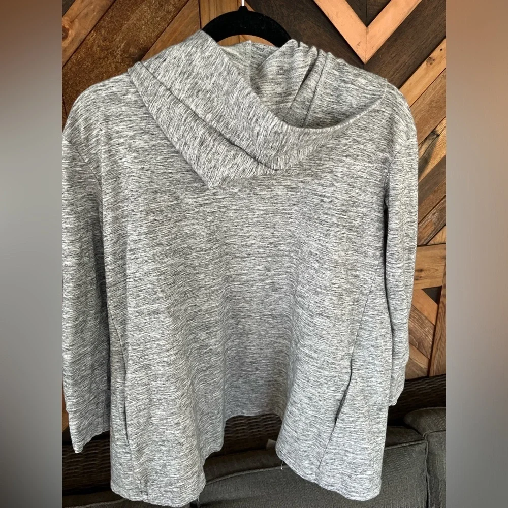 Daily Ritual Women's Cozy Knit Long-Sleeve Hooded Open Cardigan Size Small